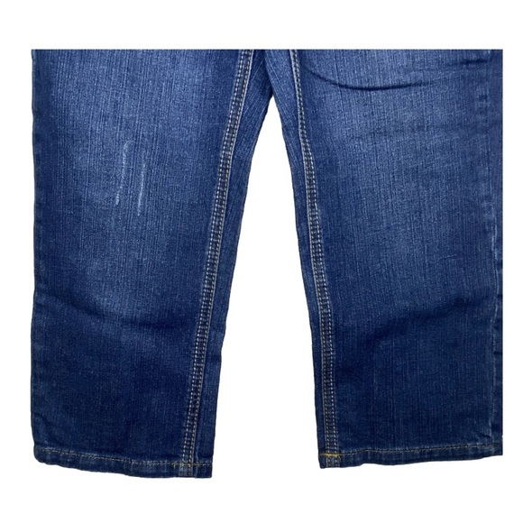 I Love Justice Jeans Simply Low Capri Juniors 14R Blue Distressed Pockets - Picture 4 of 14